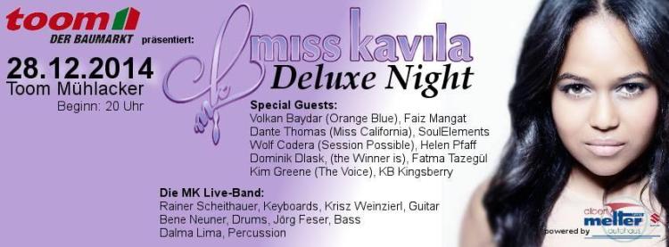 Miss Kavila Deluxe Night 28.12.14 - Banner