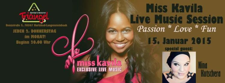 Miss Kavila Live Music Session - Banner